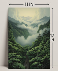 Journey Through The Misty Mountains Poster