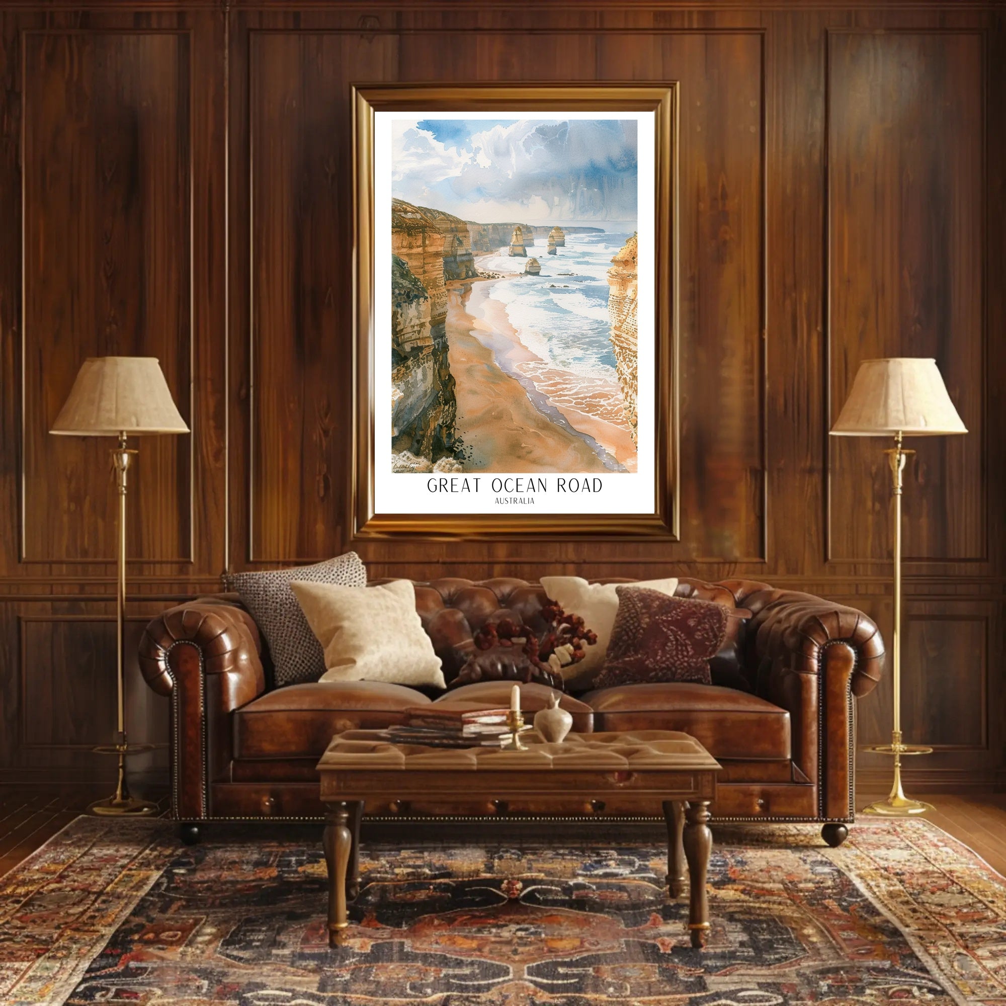 Great Ocean Road Scenic Travel Poster PosterGoat