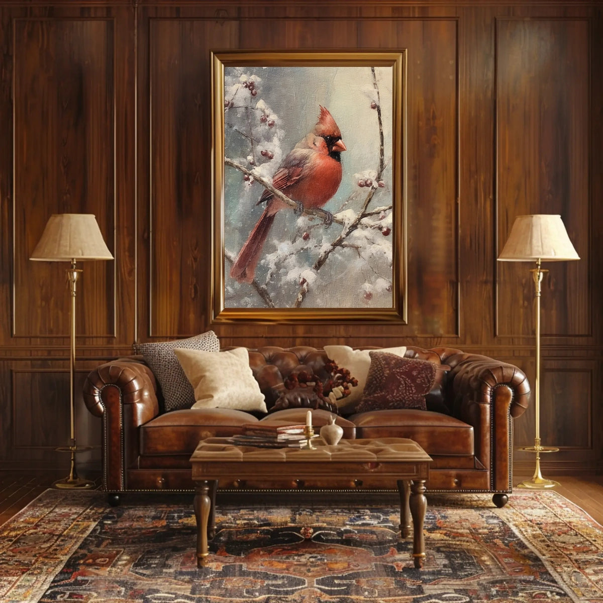 Winter Cardinal Poster