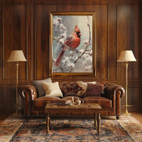 Winter Cardinal Poster
