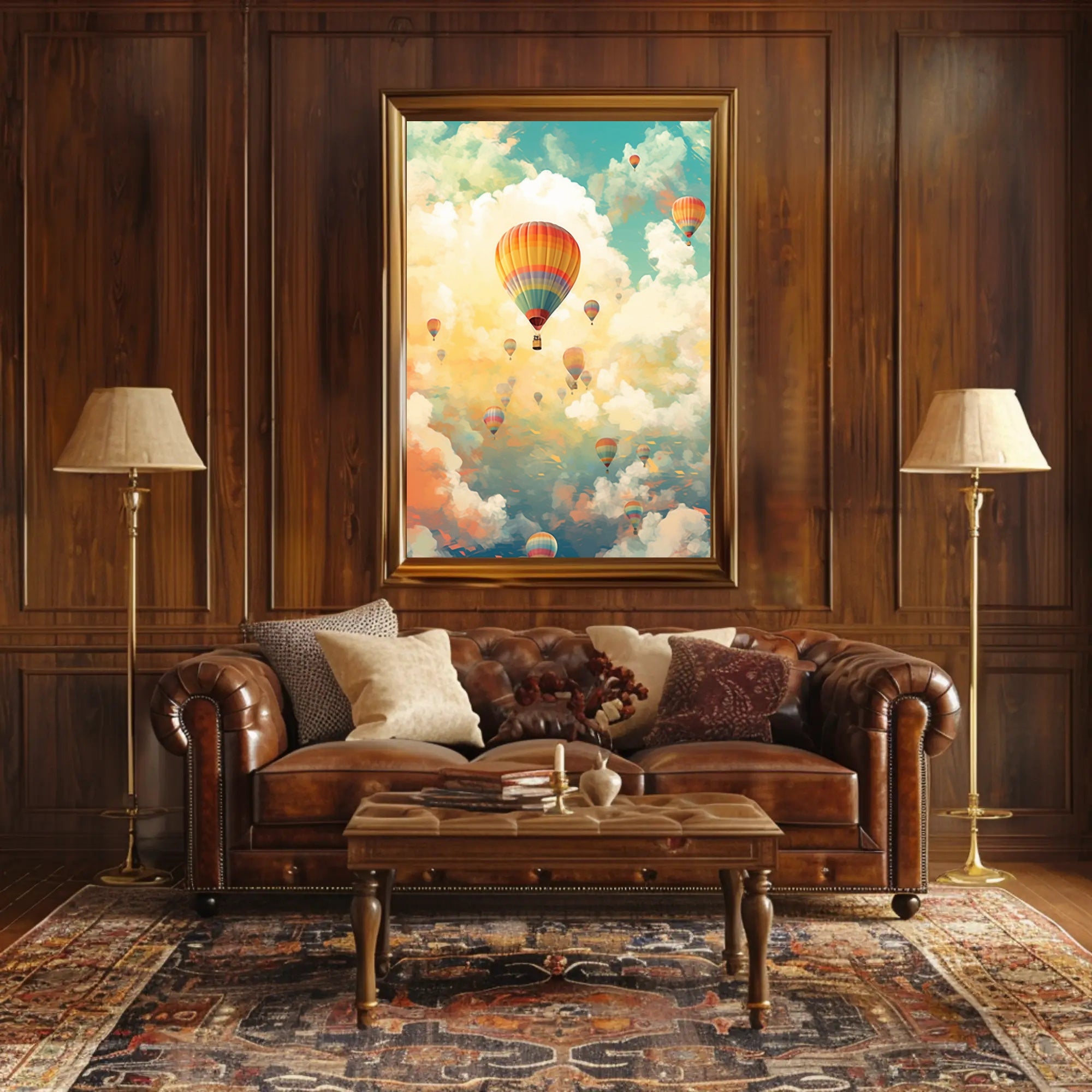 Skyward Journey Travel Poster Art Print Decor for Wanderlust Lovers