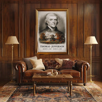 Thomas Jefferson 3rd President of the United States Reflections Poster