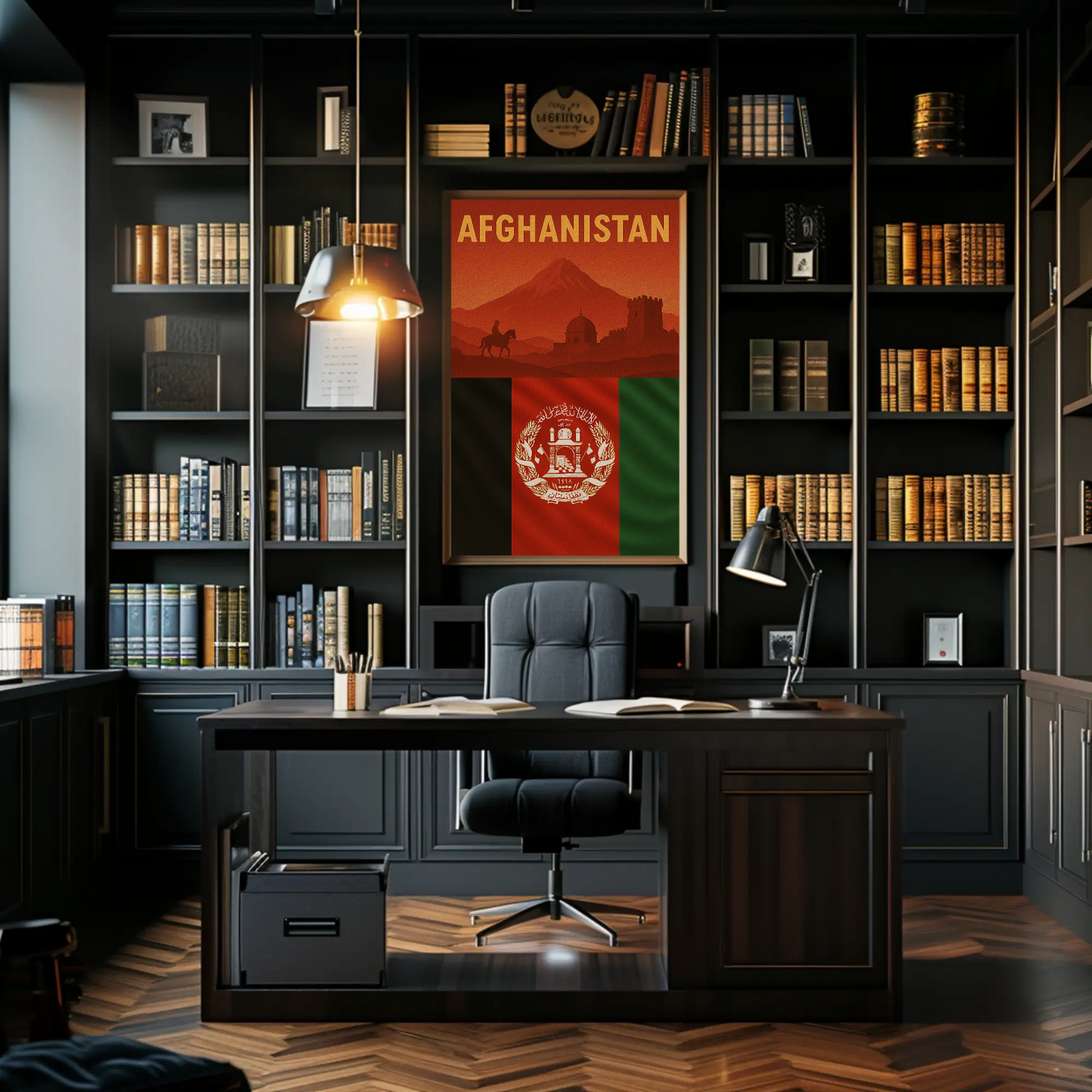Afghan Heritage Journey: Vintage Travel Poster