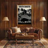 South Dakota Landmarks Poster