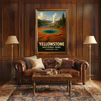 Yellowstone National Park Iconic Scenic Wilderness Inspired Nature Lovers Dream Poster
