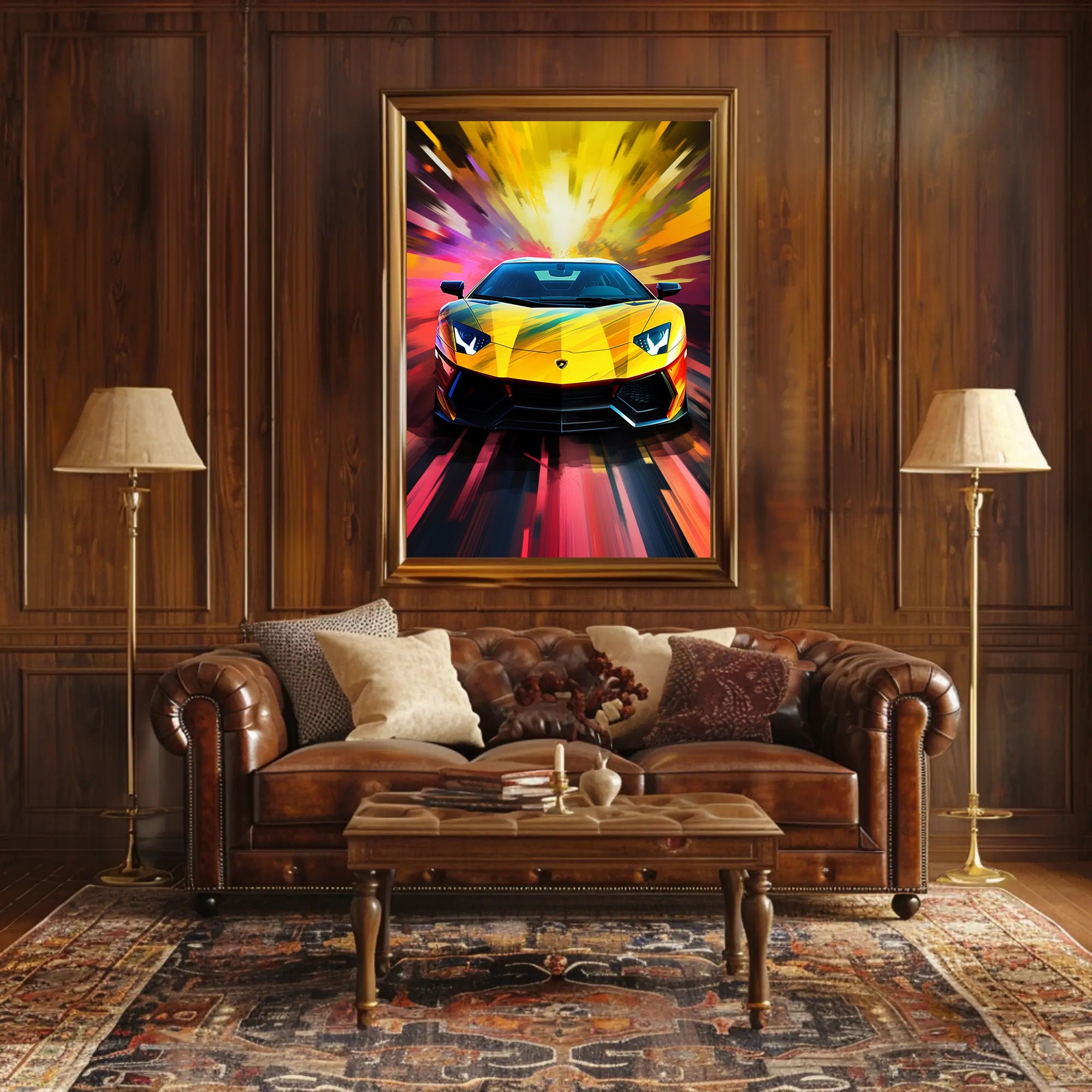 Speed and Color Burst Poster PosterGoat