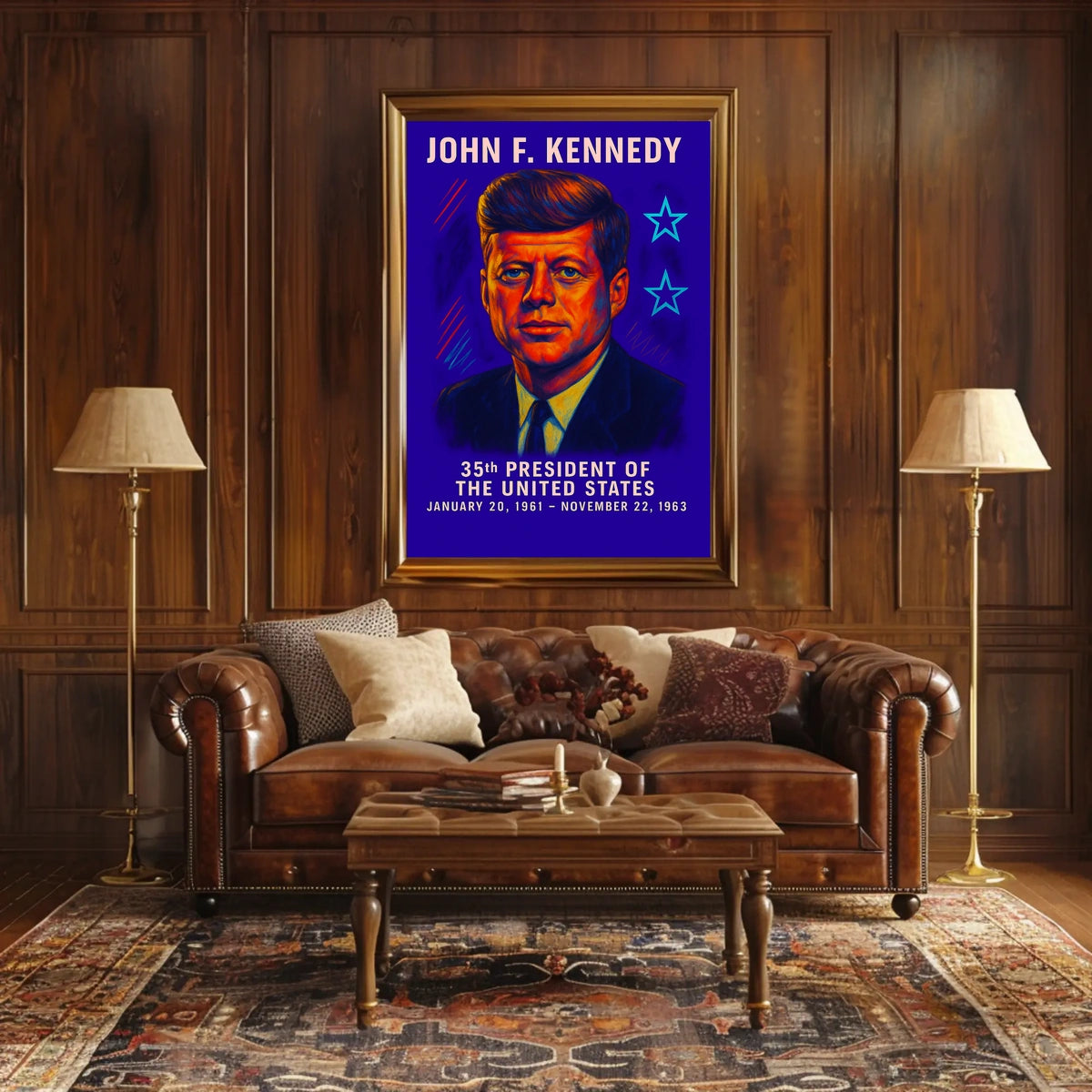 John F. Kennedy 35th President Poster