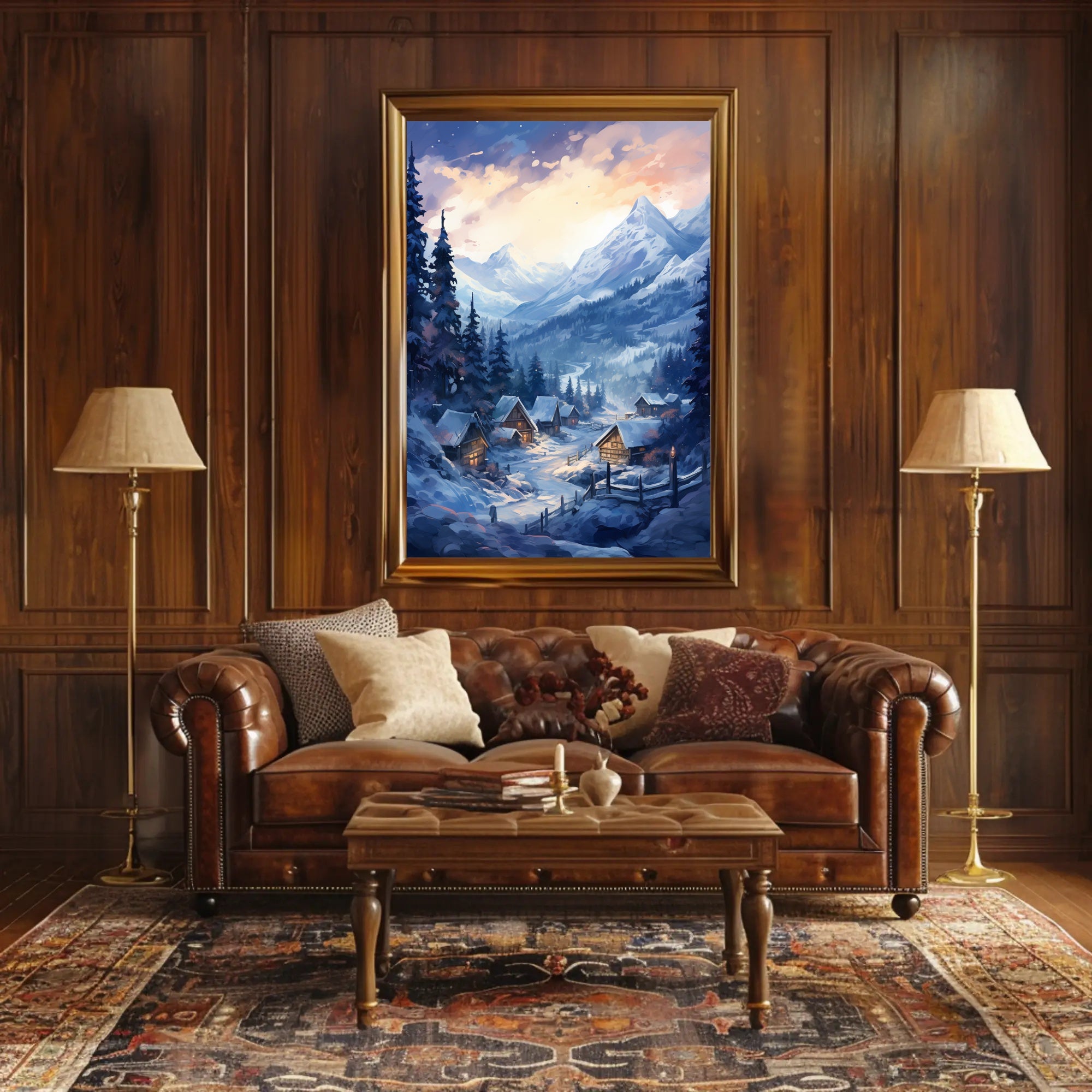 Winter Wonderland Village Poster