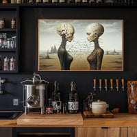 Surreal Duality Art Print: Abstract or Artistic Poster