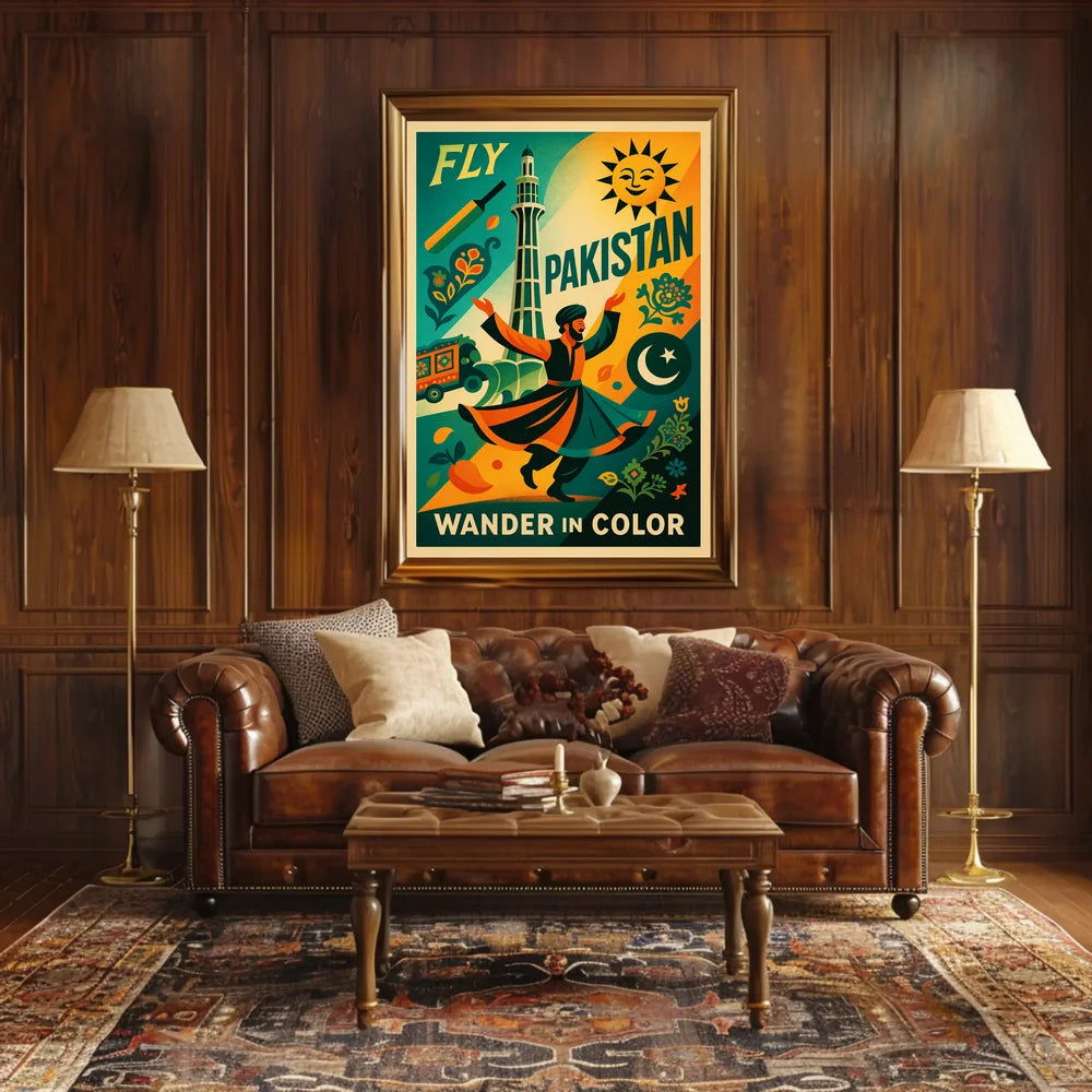Wander In Color Pakistan's Cultural Expression Poster PosterGoat