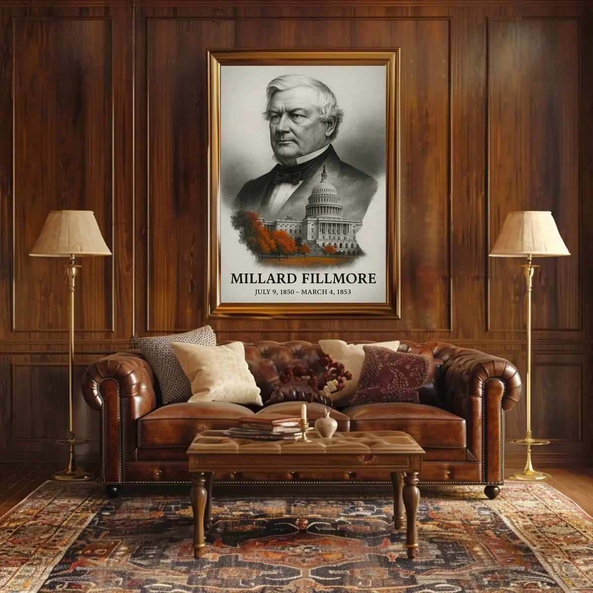 Millard Fillmore 13th President of the United States Reflections Poster