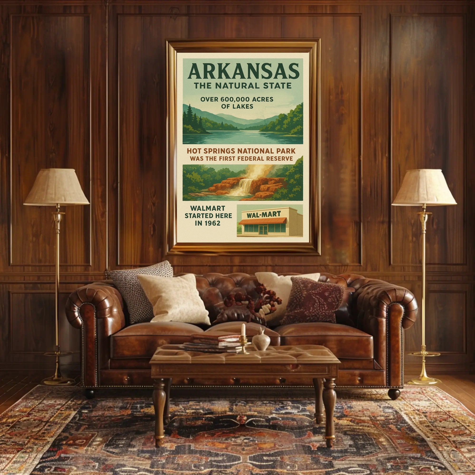 Arkansas The Natural State Poster