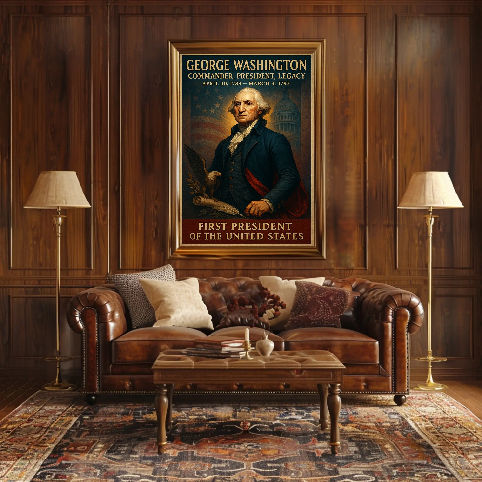 George Washington 1st President Poster PosterGoat