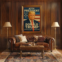 Donald Trump 47th President Poster