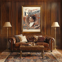 Harry Houdini King Of Cards Poster