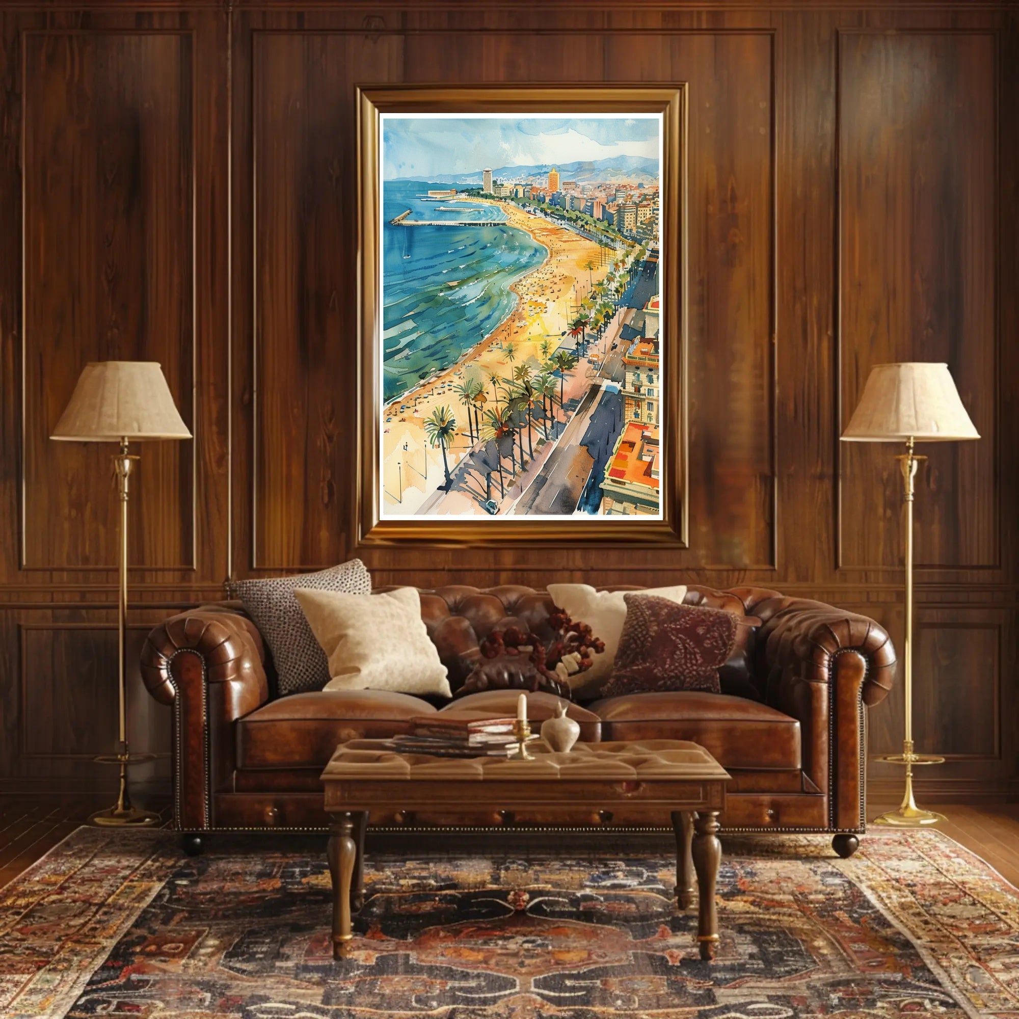 Coastal Cityscape Poster PosterGoat