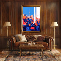 Toronto Abstract Cityscape Modern Art Poster