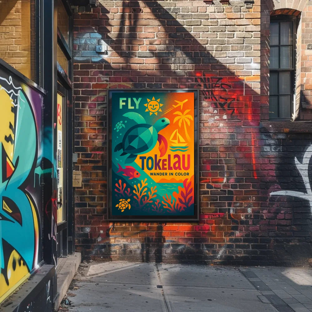 Fly Tokelau Travel Adventure Explore Island Paradise Travel Poster PosterGoat
