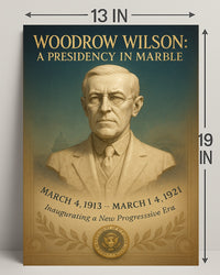 Woodrow Wilson A Presidency in Marble Poster PosterGoat