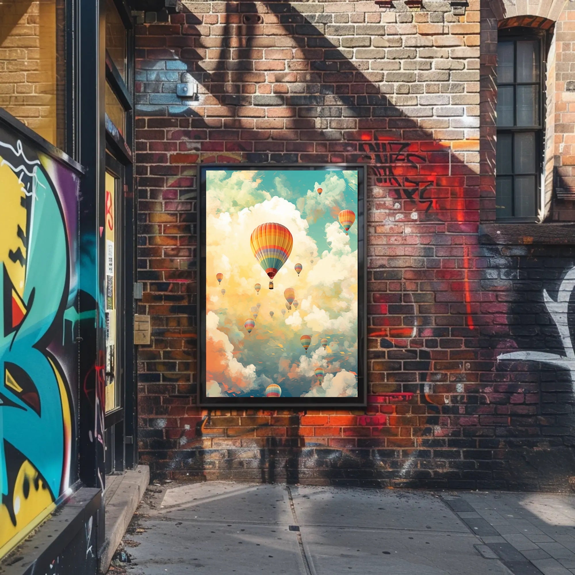 Skyward Journey Travel Poster Art Print Decor for Wanderlust Lovers