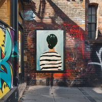 Striped Reflections Abstract Poster Wall Art Print