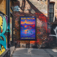 Burlington Lake Champlain Lights Poster