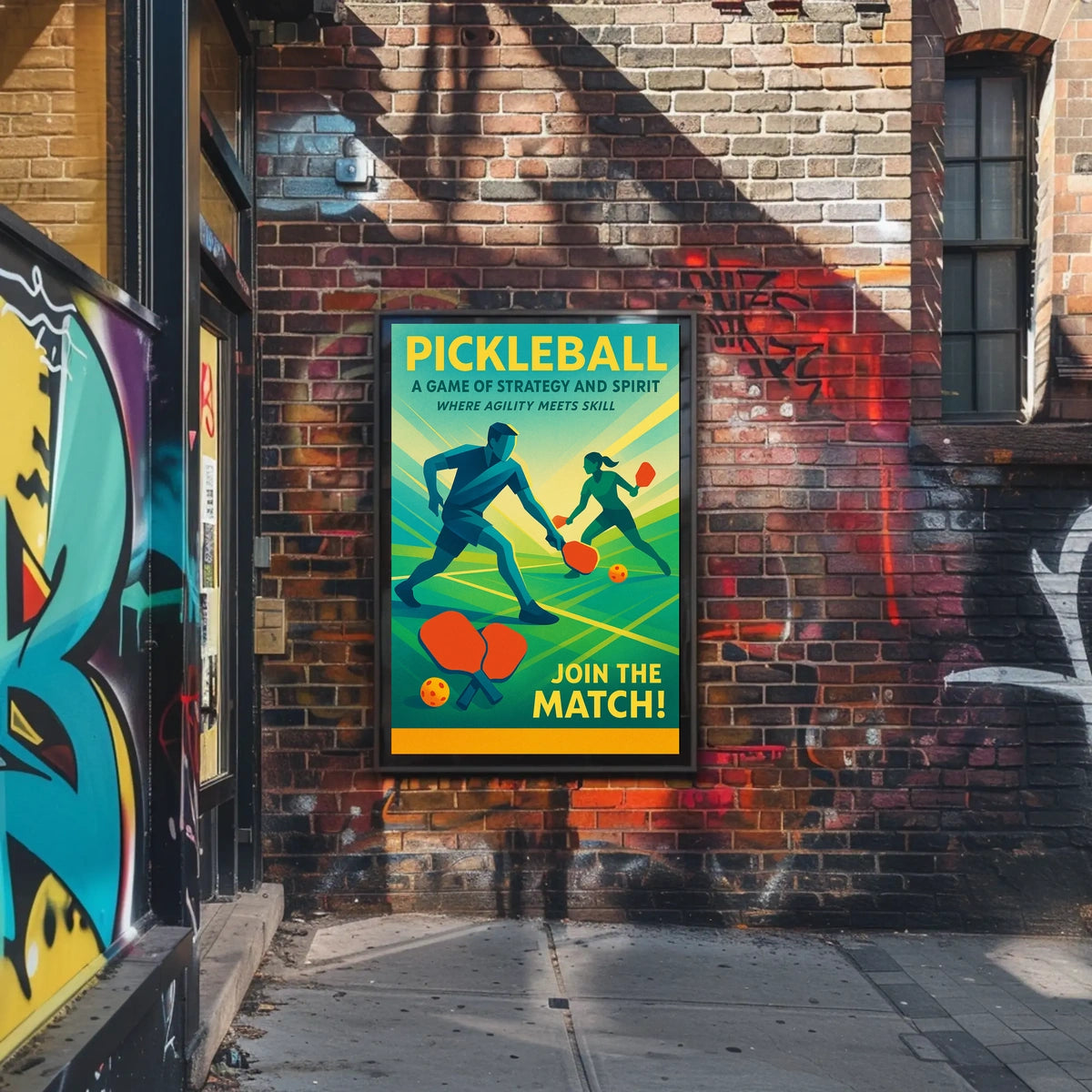 Pickleball A Game of Strategy and Spirit Poster