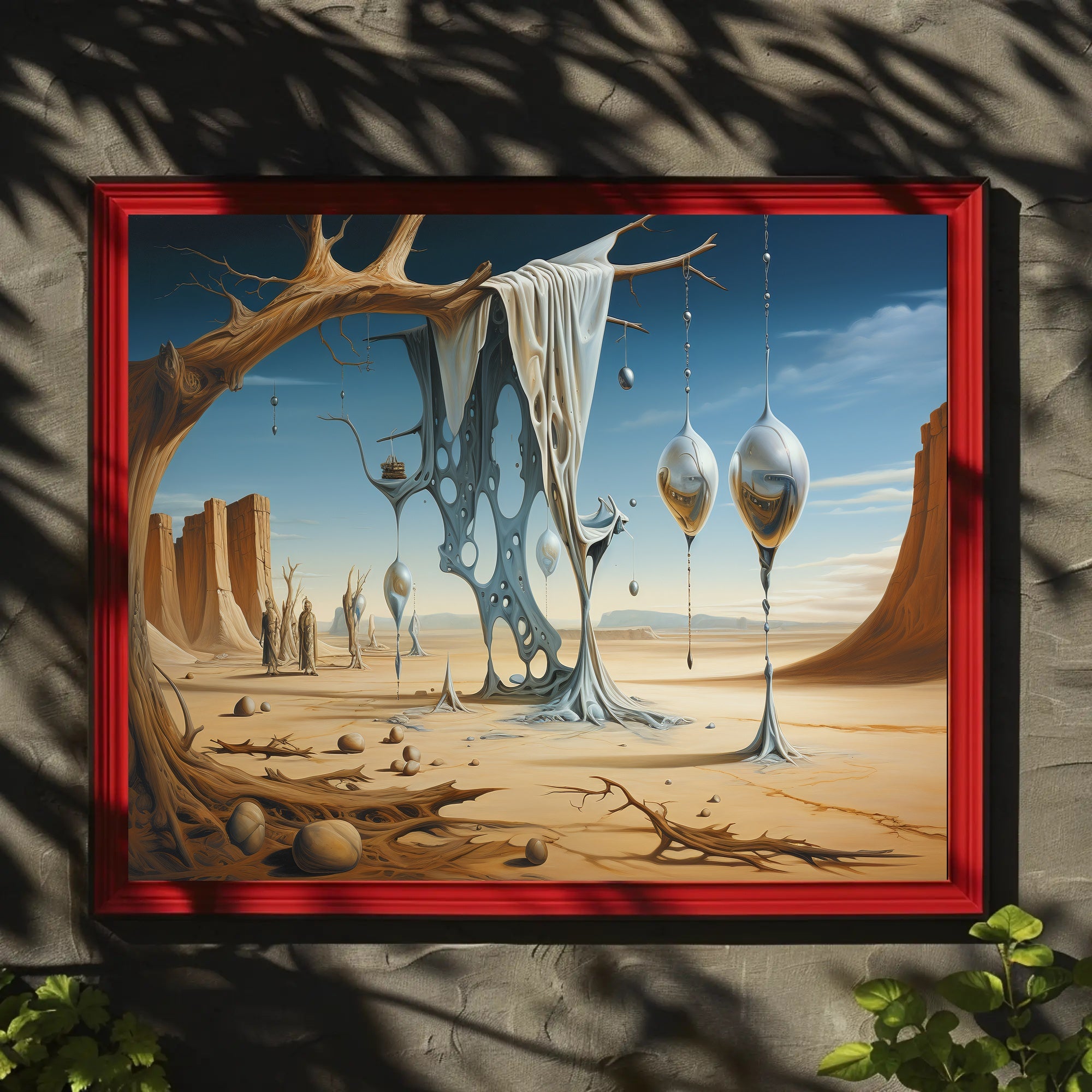 Surreal Desert Dreamscape Art Poster