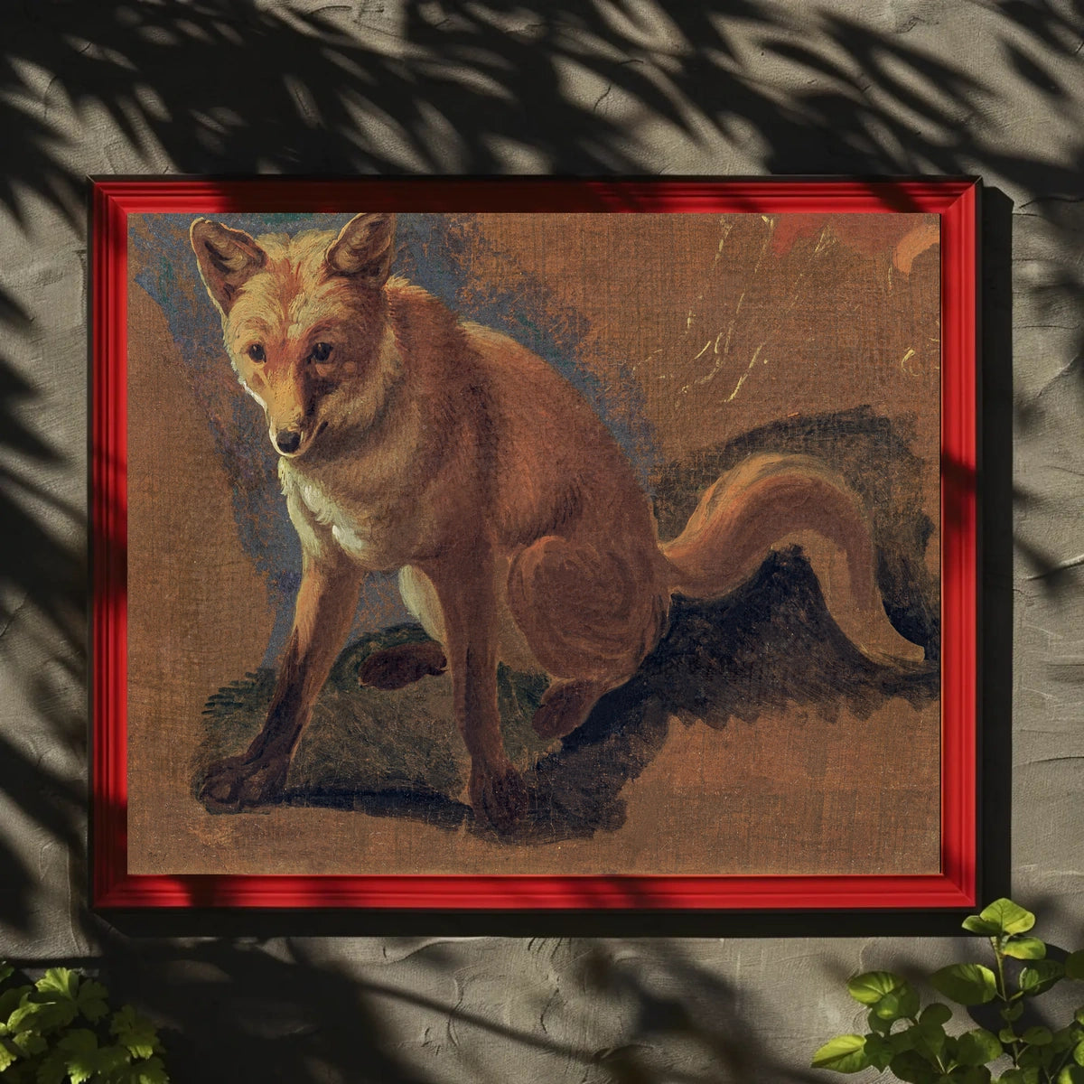 Majestic Fox Painting in Classic Animal Poster