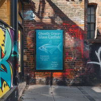 Ghostly Grace Glass Catfish Poster