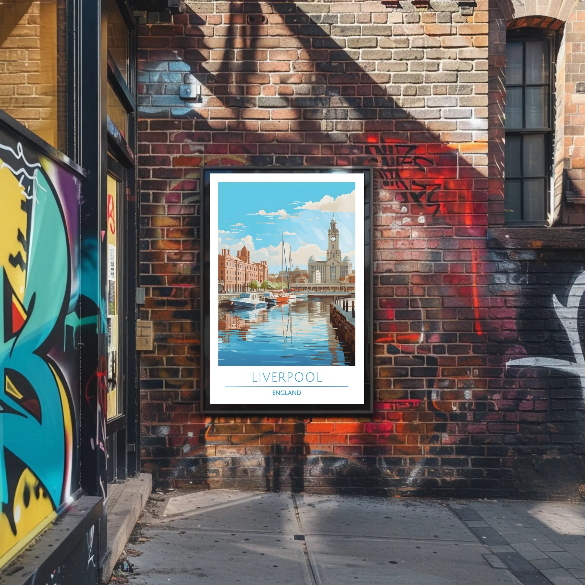 Scenic View of Liverpool Poster