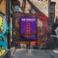 San Francisco City of Bridges and Dreams Poster