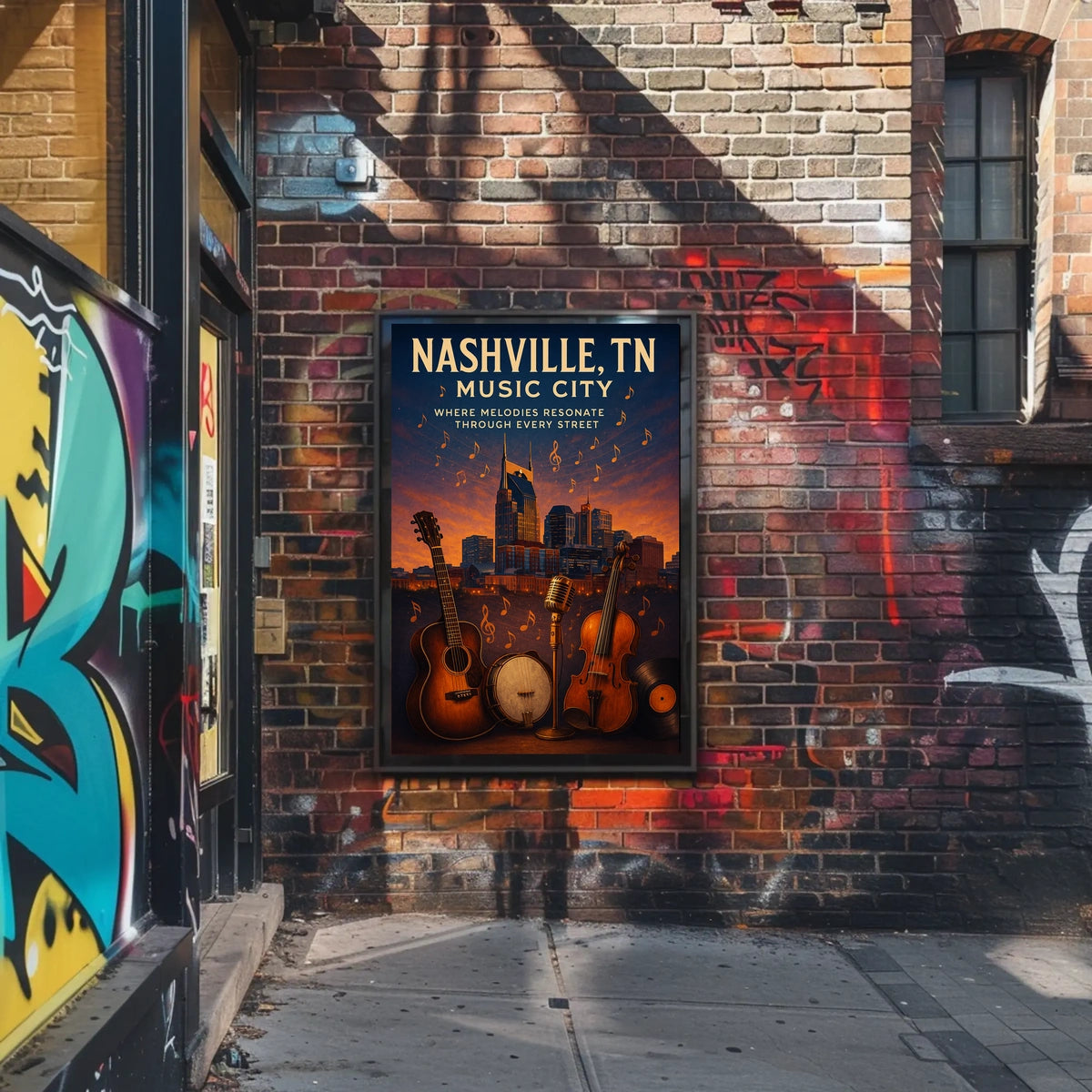 Nashville Music City Poster