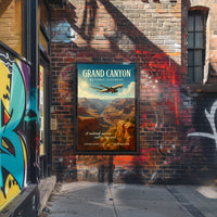 Grand Canyon Adventure Vintage Travel Poster PosterGoat