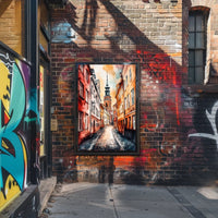 Latvia Riga Old Town and St Peters Church View Poster