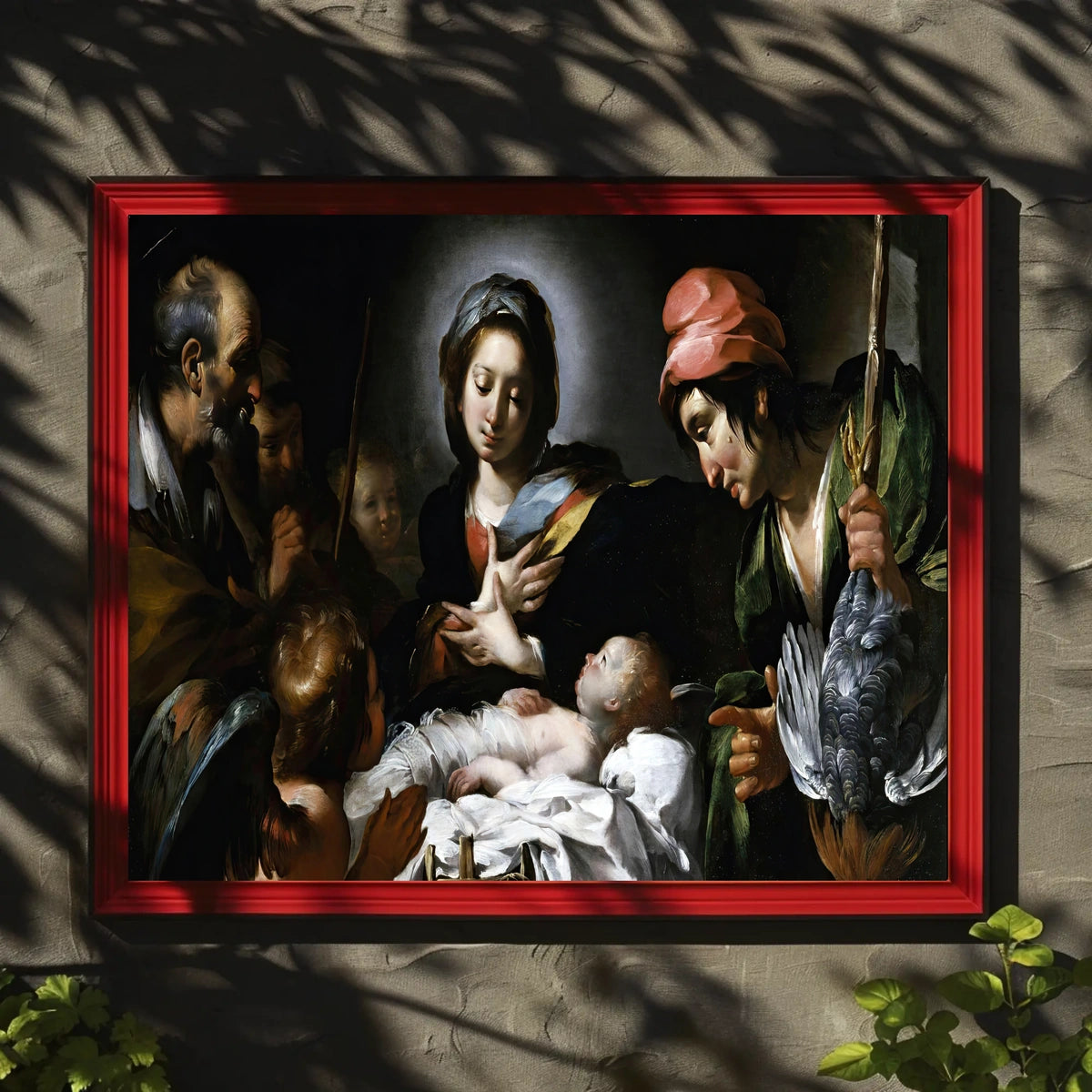 Nativity Scene in Classic Baroque Religious Art Poster