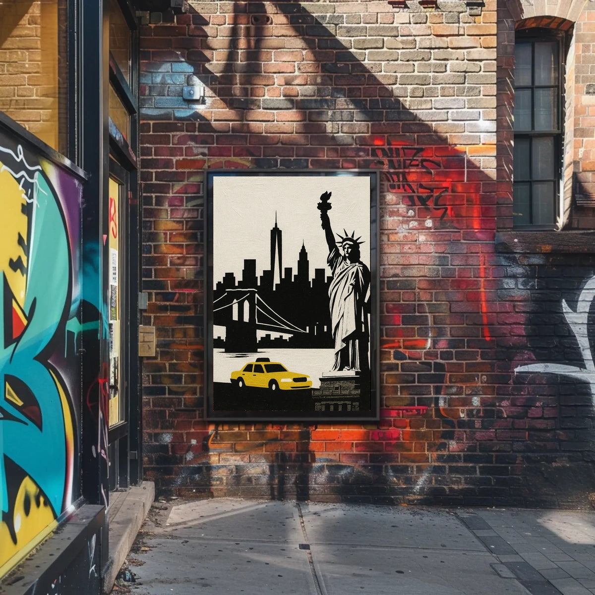 Iconic New York City Poster Bold Cityscape For Home Decor