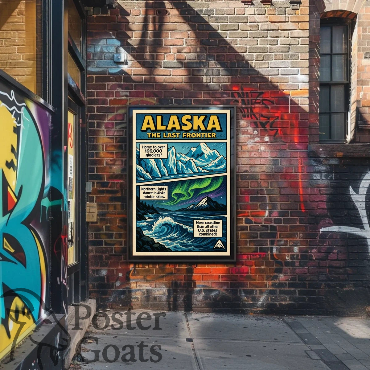Alaska Adventure Vintage Travel Retro Travel Poster