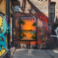 Naples, Florida A Paradise of Sunsets and Serenity Poster