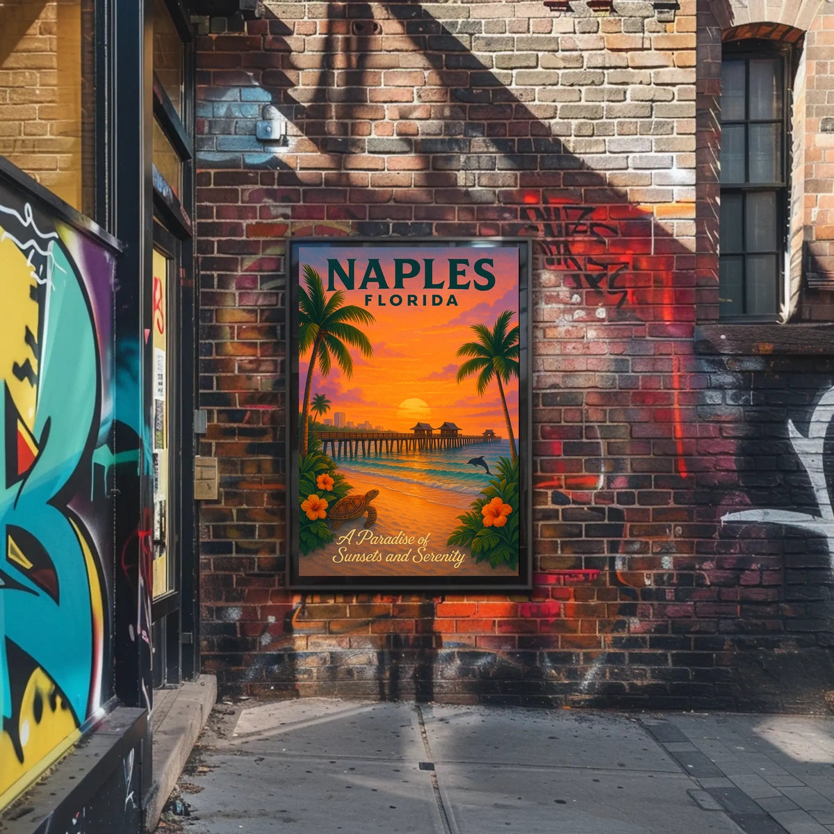 Naples, Florida A Paradise of Sunsets and Serenity Poster