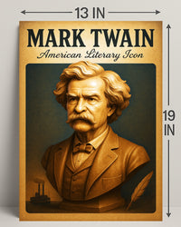 Mark Twain American Literary Icon Poster PosterGoat