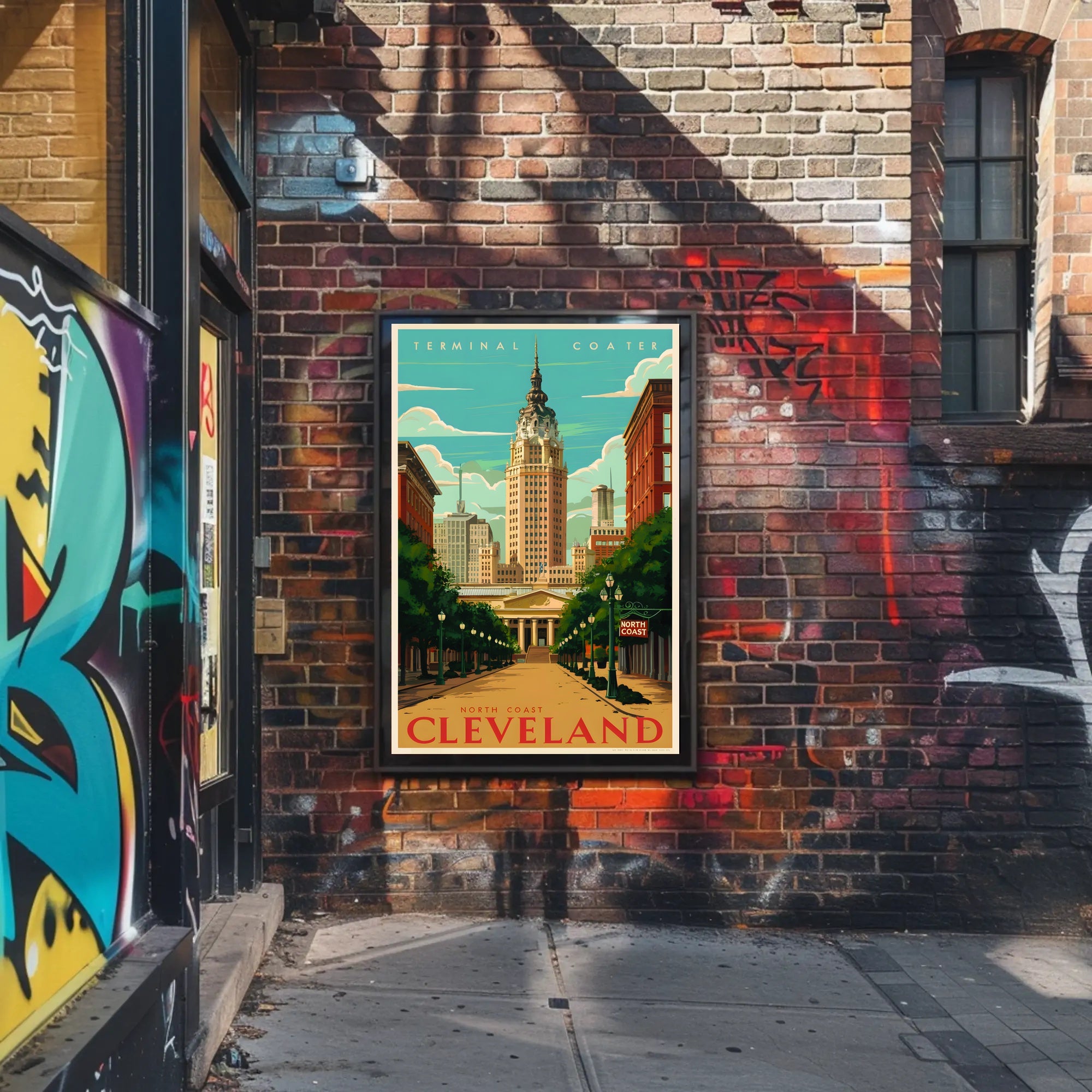 Discover Cleveland's Architectural Charm Poster