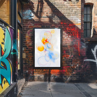 Abstract Whirl Poster Modern Abstract Wall Art