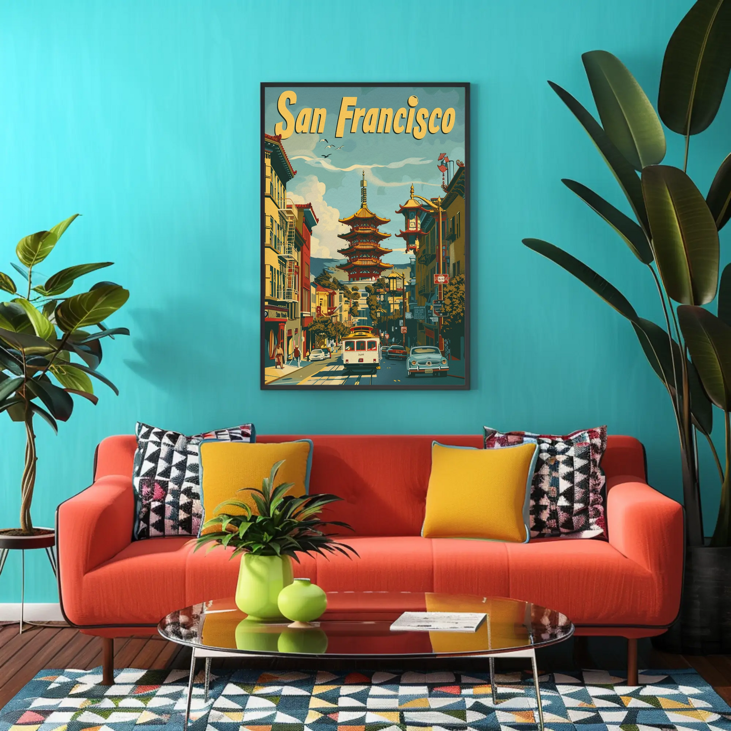 San Francisco Chinatown Vintage Poster