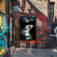 Haunting Surrealism Landscape Bridge Artistic Poster PosterGoat