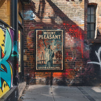 Mount Pleasant Vintage Travel Collectors Poster