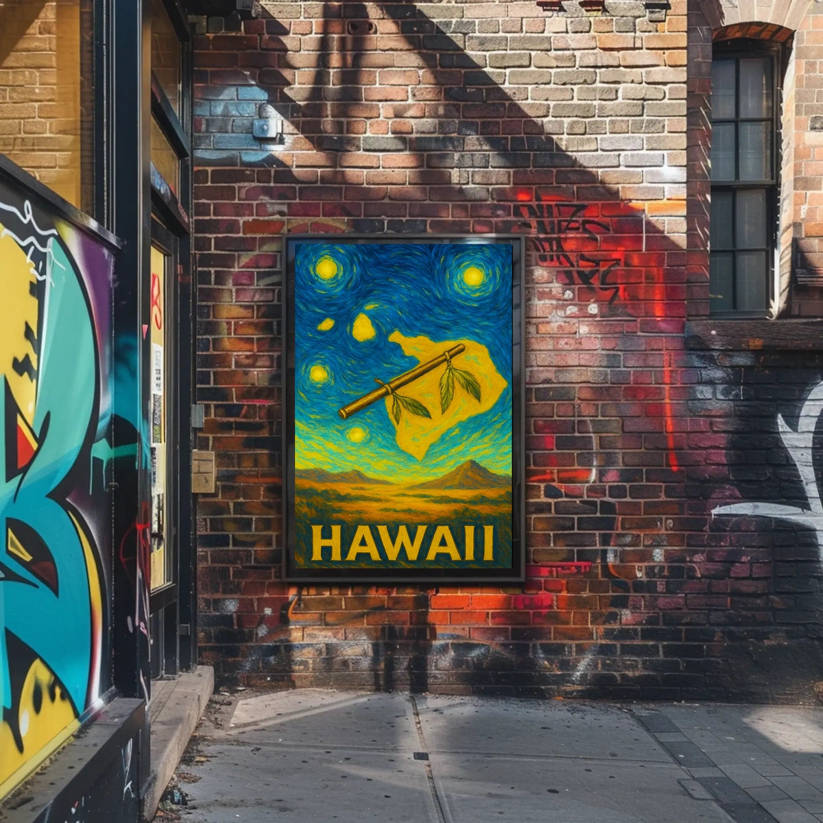 Hawaii Starry Night Poster