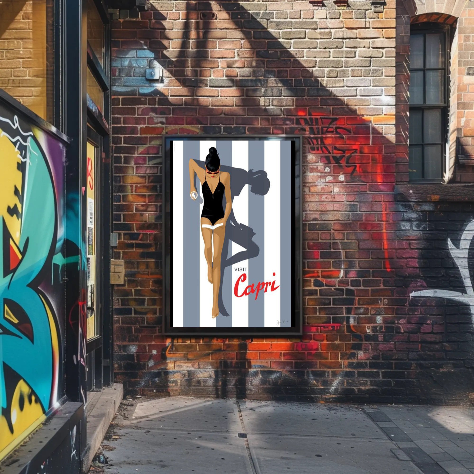 Capri Chic Summer Glamour Travel Poster PosterGoat