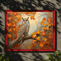 Autumn Owl Poster