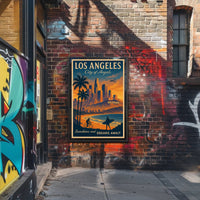 Los Angeles Dreams Vintage Travel Poster